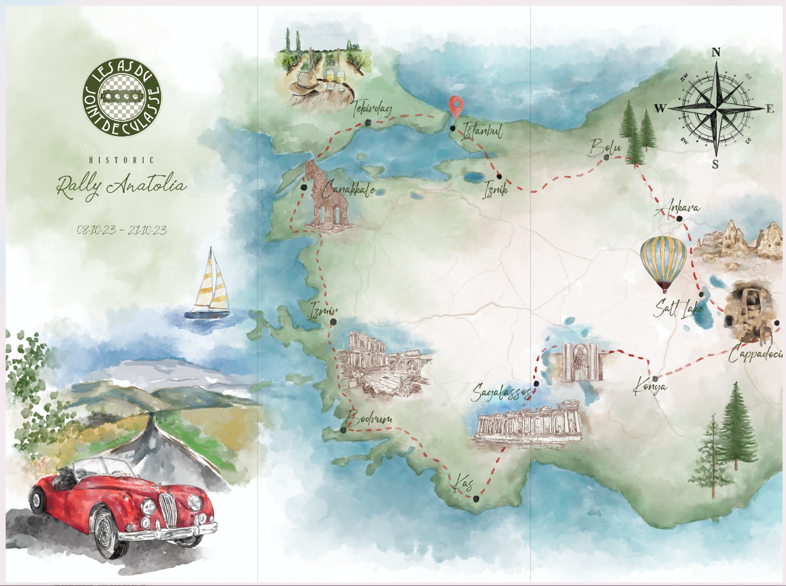 Heritage Rally Anatolia Map