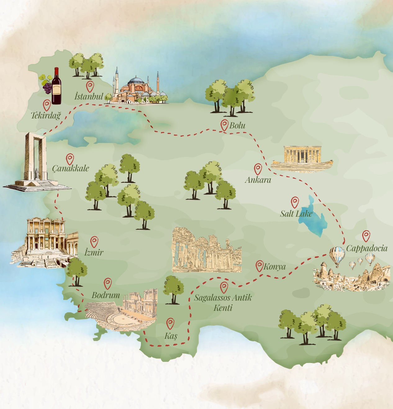 Heritage Rally Anatolia Map